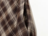 MQTIME  -  Autumn Vintage Plaid Print Long Skirts For Women Chic Zip-up High Waist Ruffles Skirts Winter Fashion Party Female Skirts