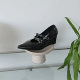 MQTIME  -  Punk Style Womens Shoes Exquisite Rivet Pointed Tip High Heels for Woman Fashion Model Casual Shoes Designer Shoes Zapatos Mujer