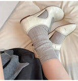  MQTIME  -  Spring Summer Fashion Hollow out Soft Leather Women Ballet Flats Comfortable Wedges 2cm Heeled Lazy Walking Loafers Casual Shoes