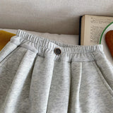  MQTIME  -  Girls Fleece Pant Solid Color Plus Kids Baby Boys Jogger Pant New Winter Casual Elastic Waist Toddler Boys Sport Pant