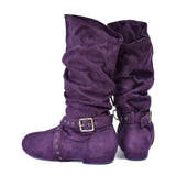 MQTIME  -  Suede Sole Boot Step Women Latin Dance Boots Salsa Shoe Long Warm Up Line Shoes West Coast Swing Swayd Dance Boots