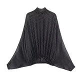  MQTIME  -  Polka Dot Printed Women Shirt Autumn New Bow Tied Blouse Woman Tops Lady Ruffles Long Sleeve Loose Elegant Blouses Top ﻿