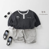 MQTIME  -  Spring New Children Casual Pants Girls Vintage Cargo Pants Solid Baby Boy Harem Pants Kids Trousers Infant Clothes