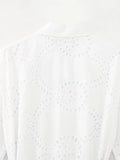 MQTIME  -  New White Midi Dress Long Sleeve Embroidery Blouse Dress Regular Fit Fashion Women's Dress Mujer Chic Vestidos