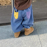 MQTIME  -  Kids Baby Girls Pant New Winter Cartoon Embroidery Thicken Warm Toddler Girls Harem Pant Elastic Waist Infant Boys Pant