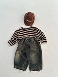  MQTIME  -  Autumn New Children Denim Trousers Fashion Girls Casual Pants Boys Vintage Versatile Jeans Kids Harem Pants Baby Clothes