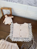 MQTIME  -  New Spring Toddlers Girls Printed Sets Lace Vest Ruffles Skirt Shorts 2pcs Korean Style Baby Kids Cute Outfits