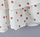 MQTIME  -  Summer New French Sweet Style Strappy Cinched Waist Slimming Tiered Bubble Sleeve Dress