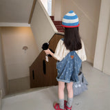  MQTIME  -  New Summer Toddlers Kids Denim Jumpsuits Polka Dot Printed Children Shorts Baby Girls Suspenders Overalls