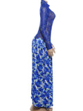  MQTIME  -  Colorful Sexy Mesh Patchwork Dress Women Irregular Print Elegant Beach Vacation Birthday Stretch Skinny Maxi Bodycon