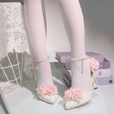 MQTIME  -  Elegant woman heeled shoes pink wedding bridal heels for ladies rose Lolita cosplay heels y2k cutecore dress shoes