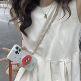 MQTIME  -   Casual O-neck Long Dresses Vintage Elegant Korean Style Sleeveless Gentle Office Basics Minimalist Preppy Midi Dress