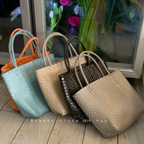 MQTIME  -  Hanrted Large Capaci Basket Bag Orange Jasmine Spring Summer Handheld Beach St Woven Bag Korean Sle oulder Bag