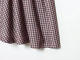 MQTIME  -  European and American autumn new women's clothing style simple sleeveless slim fit plaid strapless short dress