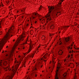 MQTIME  -  Spring Autumn Toddler Girl Clothes Korean Fashion Lace Doll Collar Long Sleeve Princess Birthday Baby Dresses Kids Dress BC1246