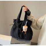 MQTIME  -  Casual Commuter Large Capaci Nylon Tote Bag Women's New 2025 College Student Class Bag Commuter Single oulder Tote Bag