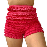 MQTIME  -  Womens Kawaii Lace Ruffle Bloomers Shorts Layered Pettipants Victorian Pumpkin Pants Panties Booty Shorts Lolita Safety Bottoms
