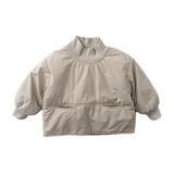  MQTIME  -  Winter New Children Plus Velvet Thick Sweatshirt Boys Girls Cotton Padded Jacket Kids Casual Sweatshirt Baby Fleece Tops