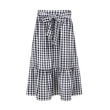 MQTIME  -  Y2k Vintage Plaid Streetwear Low Waist All Match Bow Patchwork Fashion Skirts