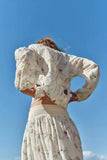 MQTIME  -  Beach Style Dress Sets Summer New Flower Embroidery Two Pieces Outfits Mujer Cotton Blend Vacation Boho Suits