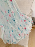 MQTIME  -  Princess Sleeve Fairy Dress Garden Spring Summer Travel Mesh Skirt Long Tail Fish Tailed Gown for Women Chinese Origin