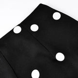 MQTIME  -  Women's Fashion Polka Dot Wide Leg Pants High Waist Flare Hem Commuting Casual Streetwear Trousers New Women Pants