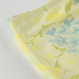 MQTIME  -  Women Holiday Outfits Fairycore Florals Print Lace-up A-line Skirts Y2K Aesthetic Slim Mesh Skirt Chic Beachwear Bottoms