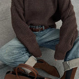 MQTIME  -  Oversize Knit Solid Women Sweater O Neck Full Lantern Sleeve Lady Pullover 2024 Autumn Elegant Solid All-match Female Knitwear