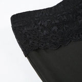 MQTIME  -  Women's 2025 Autumn Spring Fashion Streetwear Lady Casual Patchwork Lace Flare Pants Sexy Slim Mid-Waisted Wide Leg Pants