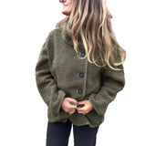 MQTIME  -  Fall/Winter 2025 New Button-down Fur Jacket Lapel Button-down Loose Warm Velvet Sweater