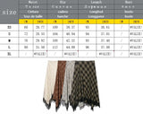 MQTIME  -  Women Vintage Chic Midi Skirt Elegant Women Plaid Lace Long Skirt New Summer  Commute Dinner Party Lady Skirt