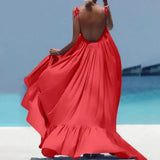MQTIME  -  Women's Sexy Dress, Beach Dress, Casual and Fashionable Sleeveless Summer Ready To Wear