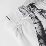  MQTIME  -  Vintage Streetwear Print High Waist All Match Loose Fashion Knitted Long Pants