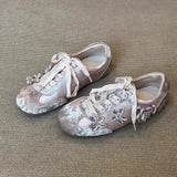  MQTIME  -  Retro Style Women's Casual Shoes Increased Height Malcolm Deqin Spring New Arrival Comfortable Breathable Mesh Lined Rubber Sole