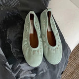 MQTIME  -  Women's Shoes French Style Round Head Ballet Flat for Women Comfortable Travel Vacation Shoes Designer Shoes Zapatos De Mujer