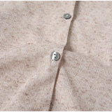  MQTIME  -  Solid Cotton Knitted Cardigan Spring V-Neck Single Breasted Preppy Style Long Sleeve Sweater Women Vintage Cute Y2k Tops