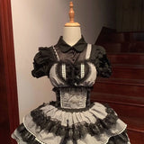 MQTIME  -  Handmade Girls Birthday Lolita Dress Trailing Princess Adult Party Dress Women Wedding High Quality Dress Photography Clothes