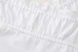 MQTIME  -  Ruched Shirring Mini Dresses Women Summer V Neck Sleeveless Backless Sexy Slim Robes Chic Lady Elegant Evening Party Short Dress