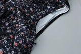 MQTIME  -  Summer Vintage Lace Print Dress Sexy High Waist Mini A Line Dresses For Woman Elegant Street Chic Puff Sleeve Holiday Dress