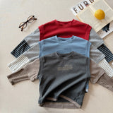 MQTIME  -  Spring New Children Long Sleeve T Shirts Fashion Girls False Two Piece T Shirts Kids Casual Tops Baby Boy Cotton Tees