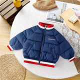 MQTIME  -   Kids Baseball Cotton Clothes Jackets Autumn Winter Padded Down Warm Coats Boys Girls Fashion Outerwear 2-10 Years