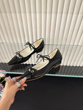 Mqtime Pointed Toe Women Loafers Fashion Bow Design Shallow Slip On Black White Red Gold 2024 New Arrivals Caual Size 35-39 Party Pumps