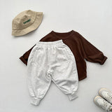 MQTIME  -  Autumn New Children Sweat Pants Cotton Boys Casual Pants Baby Harem Pants Solid Girls Loose Trousers Kids Clothes