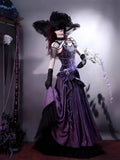 MQTIME  -  Mysterious Nocturne Velvet Elegant Mermaid Dress Elegant Gown Strap Dress Lolita Purple Evening Party Long Dresses