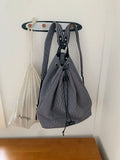 MQTIME  -  Casual Striped Canvas Bapa Large Capaci oulder Bag for Students Women Summer 2025 Trendy Durable Youth Bapa