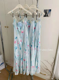 MQTIME  -  Princess Sleeve Fairy Dress Garden Spring Summer Travel Mesh Skirt Long Tail Fish Tailed Gown for Women Chinese Origin