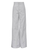 MQTIME  -  Spring Summer 2024 Women Striped Office Trousers High Waist Loose Wide Leg Flare Pants For Women