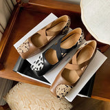 MQTIME  -  2024 new spring women pumps natural leather shoes 22-24.5cm owhide+Horsehair+pigskin full leather square toe mary jane shoes