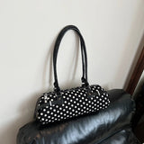MQTIME  -  Retro Polka Dot Bag Fashionable Large-capacity Adjustable Commuter Casual Shoulder Bag