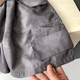 MQTIME  -  Boys' Suit Spring and Summer New Children's Wear Korean Style Boy Baby Striped Lapel T-shirt Cargo Shorts Two Sets